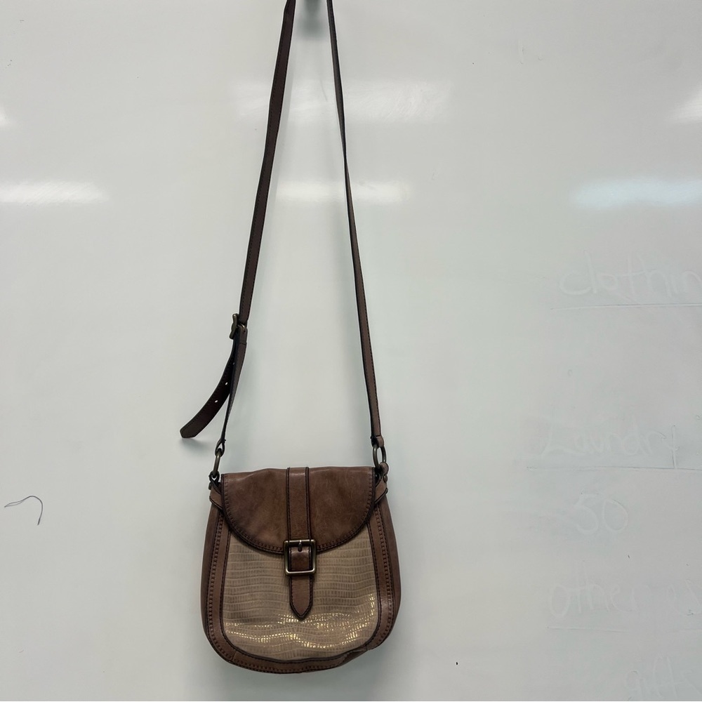 Fossil leather crossbody bag